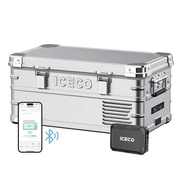 ICECO APL20 Aluminum Single Zone 21QT Portable Cooler Silver